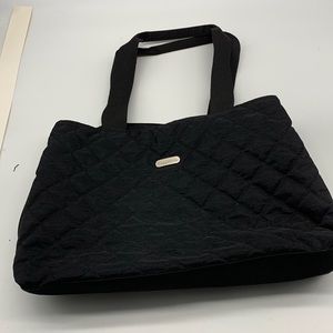 Baggallini  3 Compartment Black Quilted Bag